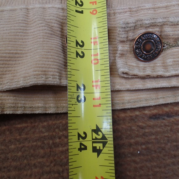 Vintage 70s Levis‎ Corduroy Trucker Jacket Tan Cotton Blend Button Front Size 40 - Picture 10 of 12